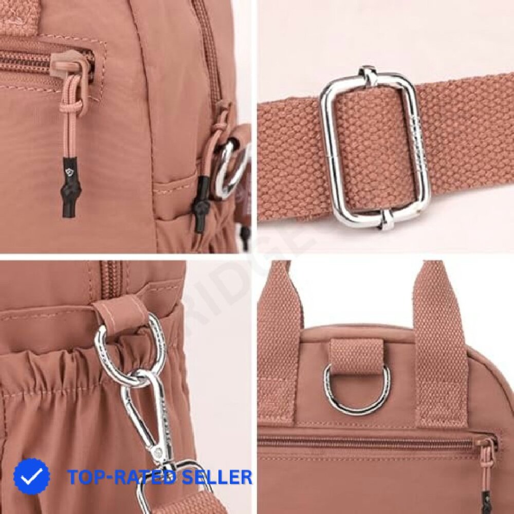 Mini Backpack Nylon Lightweight Adjustable Straps… - image 8